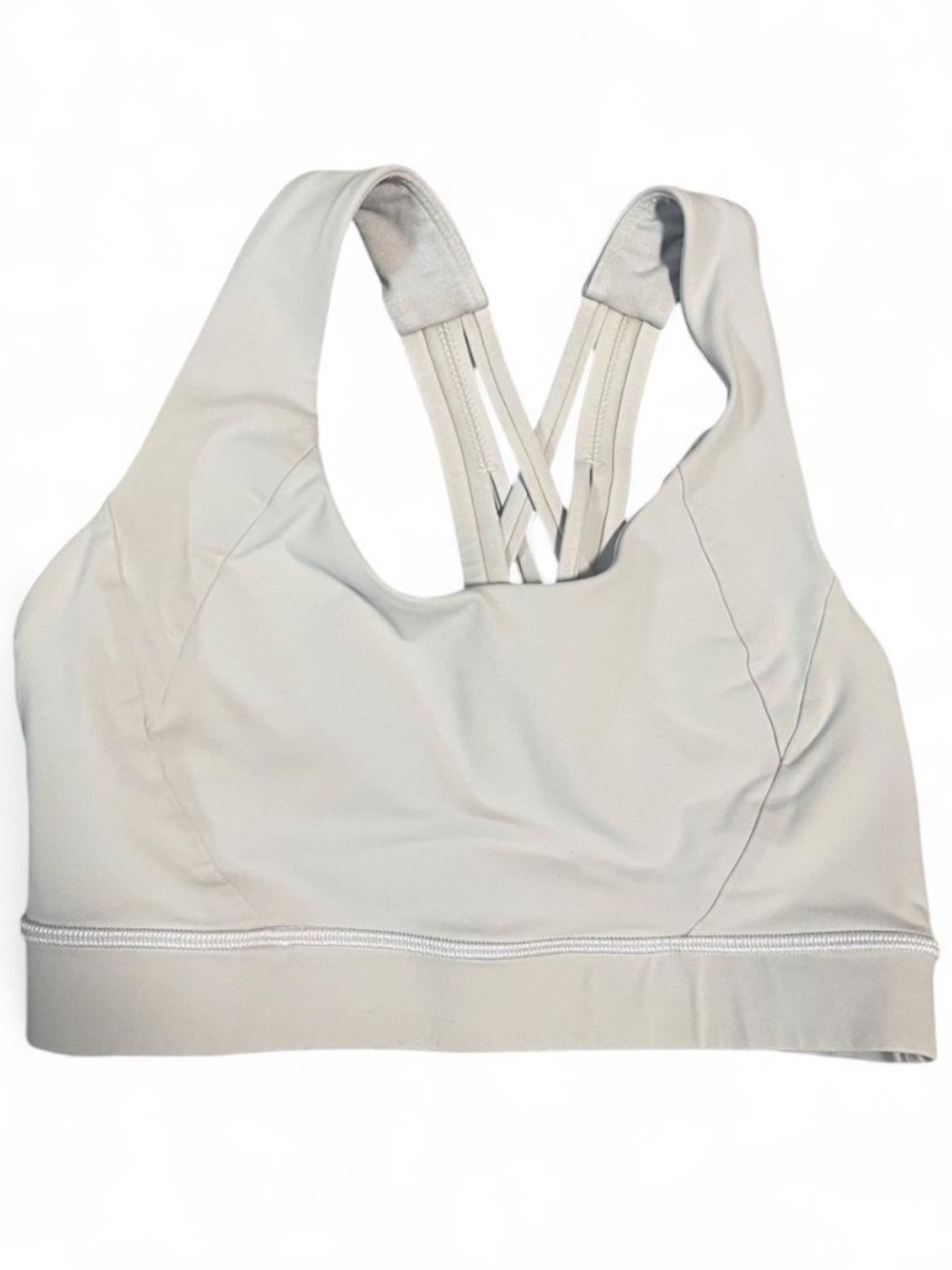 Women's Lululemon Light Gray Athletic Sports Bra
